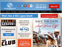 Tablet Screenshot of bgclagunabeach.org